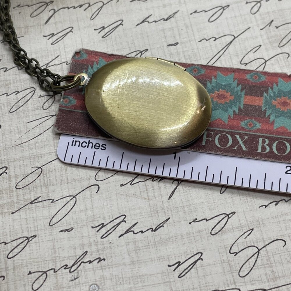 Bronze Red Bird Cardinal Memorial Jewelry Locket Necklace Pendant Wedding New - Picture 7 of 9